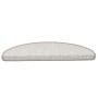Alfombrillas autoadhesivas sisal 15 uds platina 65x21x4 cm