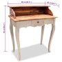 Schreibtisch aus recyceltem Massivholz, 80 x 40 x 92 cm von vidaXL, Schreibtische - Ref: Foro24-244503, Preis: 182,40 €, Raba...
