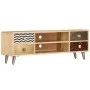 Mueble de TV de madera maciza de mango 120x30x40 cm by vidaXL, TV Furniture - Ref: Foro24-247340, Price: 156,13 €, Discount: %