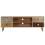 Mueble de TV de madera maciza de mango 120x30x40 cm de vidaXL, Muebles TV - Ref: Foro24-247340, Precio: 157,95 €, Descuento: %