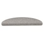 Alfombrillas autoadhesivas sisal 15 uds plateado 56x17x3 cm