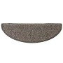 Alfombrillas autoadhesivas sisal 15 uds marrón beige 56x17x3 cm