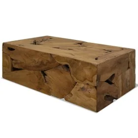 Brauner Couchtisch aus echtem Teakholz, 90 x 50 x 30 cm von vidaXL, Couchtisch - Ref: Foro24-244558, Preis: 238,55 €, Rabatt: %