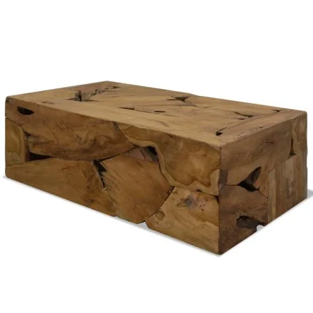 Brauner Couchtisch aus echtem Teakholz, 90 x 50 x 30 cm von vidaXL, Couchtisch - Ref: Foro24-244558, Preis: 238,25 €, Rabatt: %