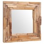 Espejo decorativo cuadrado teca 60x60 cm de vidaXL, Espejos - Ref: Foro24-244562, Precio: 124,41 €, Descuento: %