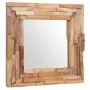 Quadratischer dekorativer Spiegel aus Teakholz, 60 x 60 cm von vidaXL, Spiegel - Ref: Foro24-244562, Preis: 122,26 €, Rabatt: %