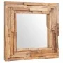 Quadratischer dekorativer Spiegel aus Teakholz, 60 x 60 cm von vidaXL, Spiegel - Ref: Foro24-244562, Preis: 122,26 €, Rabatt: %