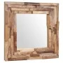 Quadratischer dekorativer Spiegel aus Teakholz, 60 x 60 cm von vidaXL, Spiegel - Ref: Foro24-244562, Preis: 122,26 €, Rabatt: %