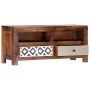 Mueble de TV madera maciza de Sheesham 90x30x40 cm de vidaXL, Muebles TV - Ref: Foro24-247734, Precio: 113,80 €, Descuento: %