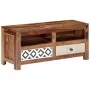 Mueble de TV madera maciza de Sheesham 90x30x40 cm de vidaXL, Muebles TV - Ref: Foro24-247734, Precio: 113,80 €, Descuento: %