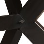 Kreuz-Esstisch aus massivem Mangoholz und Stahl 180 cm von vidaXL, Küchen- und Esstische - Ref: Foro24-244805, Preis: 422,16 ...