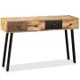 Solid recycled teak wood console table 120x30x76 cm by vidaXL, Side tables - Ref: Foro24-245403, Price: 223,35 €, Discount: %