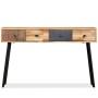 Solid recycled teak wood console table 120x30x76 cm by vidaXL, Side tables - Ref: Foro24-245403, Price: 227,56 €, Discount: %