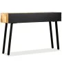 Solid recycled teak wood console table 120x30x76 cm by vidaXL, Side tables - Ref: Foro24-245403, Price: 223,35 €, Discount: %