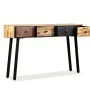 Solid recycled teak wood console table 120x30x76 cm by vidaXL, Side tables - Ref: Foro24-245403, Price: 223,35 €, Discount: %