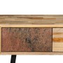 Mesa consola de teca maciza reciclada 120x30x76 cm de vidaXL, Mesas auxiliares - Ref: Foro24-245403, Precio: 227,47 €, Descue...