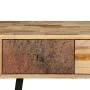 Solid recycled teak wood console table 120x30x76 cm by vidaXL, Side tables - Ref: Foro24-245403, Price: 223,35 €, Discount: %
