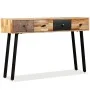 Solid recycled teak wood console table 120x30x76 cm by vidaXL, Side tables - Ref: Foro24-245403, Price: 223,35 €, Discount: %