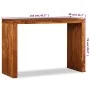 Solid wood console table with honey finish 110x40x76 cm by vidaXL, Side tables - Ref: Foro24-244671, Price: 215,38 €, Discoun...