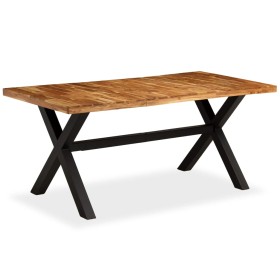 Esstisch aus massivem Akazien- und Mangoholz 180x90x76 cm von vidaXL, Küchen- und Esstische - Ref: Foro24-245640, Preis: 443,...