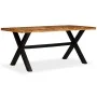 Mesa de comedor madera maciza de acacia y mango 180x90x76 cm de vidaXL, Mesas de cocina y de comedor - Ref: Foro24-245640, Pr...