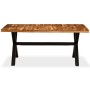 Esstisch aus massivem Akazien- und Mangoholz 180x90x76 cm von vidaXL, Küchen- und Esstische - Ref: Foro24-245640, Preis: 443,...