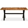 Mesa de comedor madera maciza de acacia y mango 180x90x76 cm de vidaXL, Mesas de cocina y de comedor - Ref: Foro24-245640, Pr...