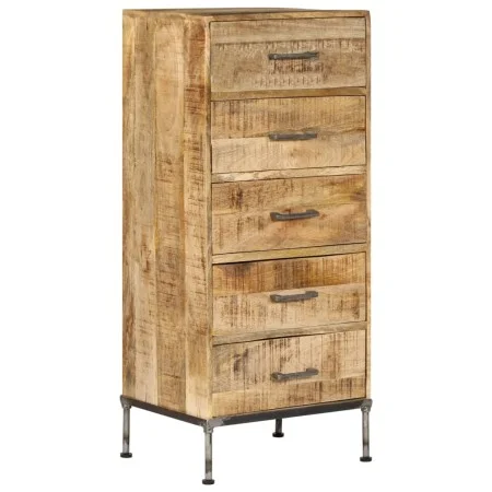 Cómoda de madera maciza de mango 45x35x106 cm de vidaXL, Aparadores - Ref: Foro24-247806, Precio: 296,27 €, Descuento: %