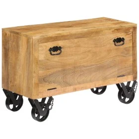 Solid mango wood shoemaker 86x35x55 cm by vidaXL, Shoe racks and shoe organizers - Ref: Foro24-247658, Price: 207,59 €, Disco...