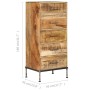 Kommode aus massivem Mangoholz 45x35x106 cm von vidaXL, Sideboards - Ref: Foro24-247806, Preis: 302,45 €, Rabatt: %
