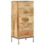 Cómoda de madera maciza de mango 45x35x106 cm de vidaXL, Aparadores - Ref: Foro24-247806, Precio: 296,27 €, Descuento: %