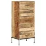 Cómoda de madera maciza de mango 45x35x106 cm de vidaXL, Aparadores - Ref: Foro24-247806, Precio: 296,27 €, Descuento: %