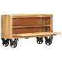 Solid mango wood shoemaker 86x35x55 cm by vidaXL, Shoe racks and shoe organizers - Ref: Foro24-247658, Price: 211,48 €, Disco...