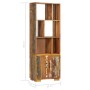 Recycled solid wood shelf 60x35x180 cm by vidaXL, Bookcases and shelves - Ref: Foro24-247480, Price: 358,54 €, Discount: %