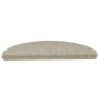 Alfombrillas autoadhesivas sisal 15 uds verde claro 56x17x3 cm