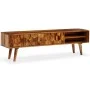 Solid sheesham wood TV cabinet 140x30x40 cm by vidaXL, TV Furniture - Ref: Foro24-244683, Price: 277,95 €, Discount: %