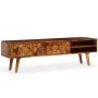 Solid sheesham wood TV cabinet 140x30x40 cm by vidaXL, TV Furniture - Ref: Foro24-244683, Price: 277,95 €, Discount: %