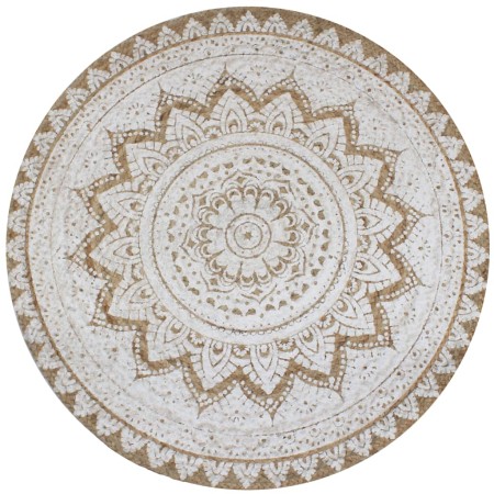 Runder Teppich mit geflochtenem Jute-Aufdruck, 120 cm von vidaXL, Teppiche - Ref: Foro24-245340, Preis: 56,43 €, Rabatt: %