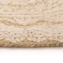 Runder Teppich mit geflochtenem Jute-Aufdruck, 120 cm von vidaXL, Teppiche - Ref: Foro24-245340, Preis: 55,31 €, Rabatt: %