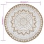 Alfombra redonda con estampado yute trenzado 120 cm de vidaXL, Alfombras - Ref: Foro24-245340, Precio: 56,43 €, Descuento: %