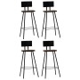 High table and stools set 5 pieces solid recycled wood by vidaXL, Furniture sets for kitchens and dining rooms - Ref: Foro24-...