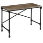 Escritorio de madera maciza de mango y acero 110x50x96 cm de vidaXL, Escritorios - Ref: Foro24-244947, Precio: 296,46 €, Desc...