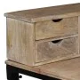 Schreibtisch aus massivem Mangoholz und Stahl, 110 x 50 x 96 cm von vidaXL, Schreibtische - Ref: Foro24-244947, Preis: 309,68...