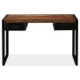 Schreibtisch mit 2 Schubladen aus recyceltem Massivholz 120x50x76 cm von vidaXL, Schreibtische - Ref: Foro24-244905, Preis: 2...