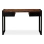 Schreibtisch mit 2 Schubladen aus recyceltem Massivholz 120x50x76 cm von vidaXL, Schreibtische - Ref: Foro24-244905, Preis: 2...