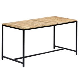Esstisch aus massivem rohem Mangoholz 140x70x75 cm von vidaXL, Küchen- und Esstische - Ref: Foro24-247811, Preis: 228,21 €, R...