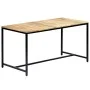 Dining table solid raw mango wood 140x70x75 cm by vidaXL, Kitchen and dining tables - Ref: Foro24-247811, Price: 224,14 €, Di...
