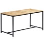 Esstisch aus massivem rohem Mangoholz 140x70x75 cm von vidaXL, Küchen- und Esstische - Ref: Foro24-247811, Preis: 228,21 €, R...