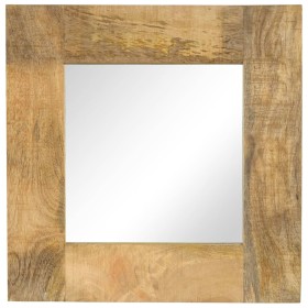 Solid mango wood mirror 50x50 cm by vidaXL, Mirrors - Ref: Foro24-246301, Price: 83,65 €, Discount: %