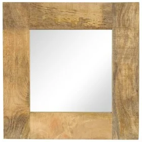 Solid mango wood mirror 50x50 cm by vidaXL, Mirrors - Ref: Foro24-246301, Price: 81,61 €, Discount: %